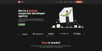 Raftyk - HTML5 Landing Page Screenshot 1