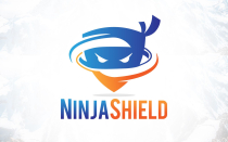 Catch The Thief Ninja Shield Security Logo Design Screenshot 1