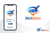 Catch The Thief Ninja Shield Security Logo Design Screenshot 6