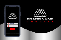 Brand Triangle Shape Triple Letter A Logo Design Screenshot 4