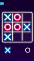 Tic Tac Toe 2D Glow Game Unity Source Code Screenshot 2