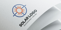 Solar Sun Logo Template Screenshot 1