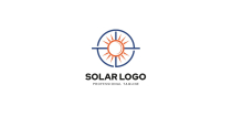 Solar Sun Logo Template Screenshot 3