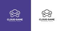 Cloud Game Logo Design Screenshot 2