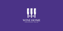 Wine Home Logo Design Template Screenshot 3