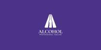 A Letter Alcohol Logo Design Screenshot 2