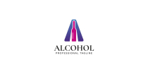 A Letter Alcohol Logo Design Screenshot 3