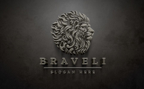 Valiant Brave Lion Head Logo Screenshot 3