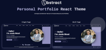 Abstract - React js personal portfolio  Screenshot 1