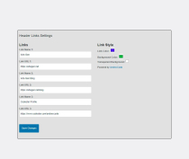 WP Plugin  Header Links Screenshot 1