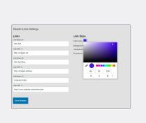 WP Plugin  Header Links Screenshot 2