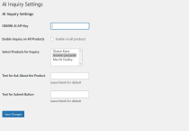 WooCommerce AI Product Inquiry Screenshot 1