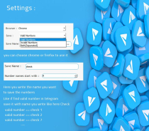 Telegram Saved And Checker Phone Numbers Python Screenshot 3