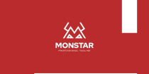 M letter Monstar logo Design Screenshot 3