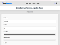Signature generator PHP Script Screenshot 1