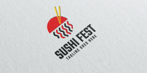 Sushi Fest Food Logo Design Screenshot 1