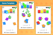 Sort Cards 2 - HyperCasual Puzzle Game - Unity Screenshot 1