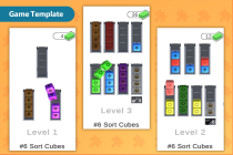 Sort Cubes - HyperCasual Puzzle Game - Unity Screenshot 1