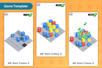 Sort Coins 2 - HyperCasual Puzzle Game - Unity Screenshot 1