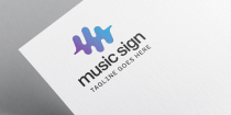 Music Sign Logo Template Screenshot 1