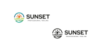 Sunset Nature Logo Design Screenshot 2