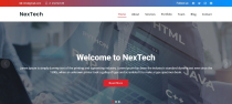 NexTech One Page Business HTML Template Screenshot 1