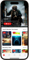 Movix - React Native Movie Streaming App Ui Kit Screenshot 2