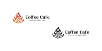 Coffee Cafe Leaf Logo Screenshot 2