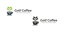 Golf Coffee Logo Design Screenshot 2