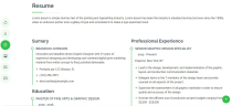 Nextech Resume CV Template Screenshot 2