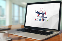 Creative Cat Crafting Sewing Machine Logo Design Screenshot 3