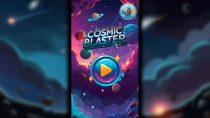 Cosmic Blaster- Construct 3 Game HTML5 Screenshot 1