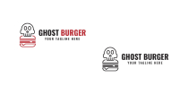 Ghost Burger Logo Design Screenshot 2