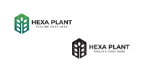 Hexa Plant Logo Design Screenshot 2