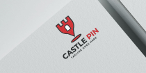 Castle Pin Logo Design Screenshot 1