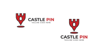 Castle Pin Logo Design Screenshot 2