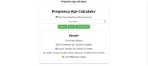 Pregnancy Age Calculator for Wordpress Screenshot 3