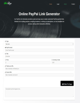 Online PayPal Link Generator Screenshot 1