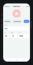 Birthday Reminder Flutter App - Flutter App Screenshot 12