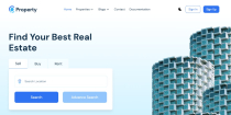 Property Pro NextJs Real Estate Website Template Screenshot 1