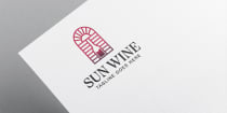 Sun Wine Logo Design Screenshot 1