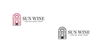 Sun Wine Logo Design Screenshot 2