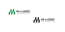 M Green Logo Design Template Screenshot 2