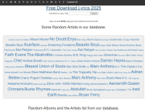 Song Lyrics Script with Song Database Screenshot 1