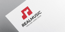 Real Music R Letter Logo Screenshot 1