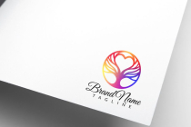 Futuristic Elegant Tree Logo Design Love Tree Logo Screenshot 2