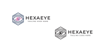 Hexa Eye Logo Design Screenshot 2