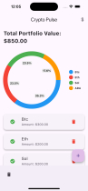 Crypto Pulse - Flutter Portfolio Management App Screenshot 4