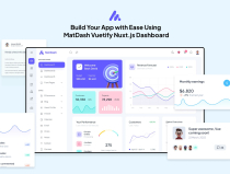 MatDash Vuetify NuxtJs Admin Dashboard Template Screenshot 1