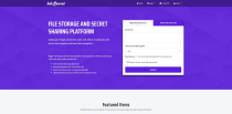 bdcSecret - Secret File Sharing Platform Screenshot 1